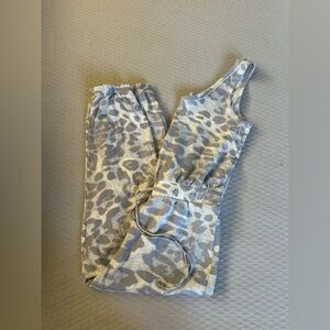 Maronie Gray and White jumpsuit